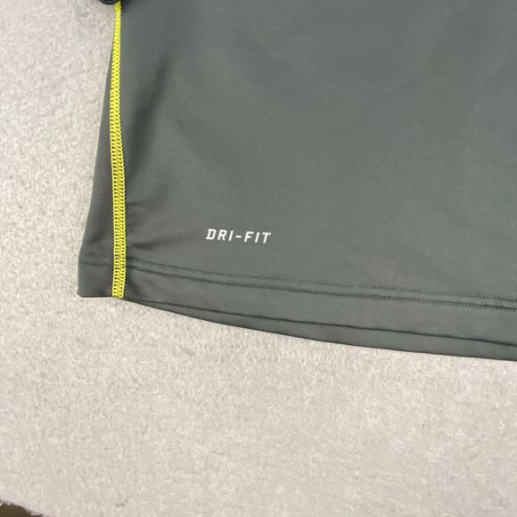 Nike Pro Combat Dri-Fit Compression Fitted Shirt Men M Gray Hyperwarm Base Layer - Picture 5 of 7